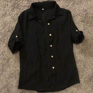 Black Button-Up Shirt